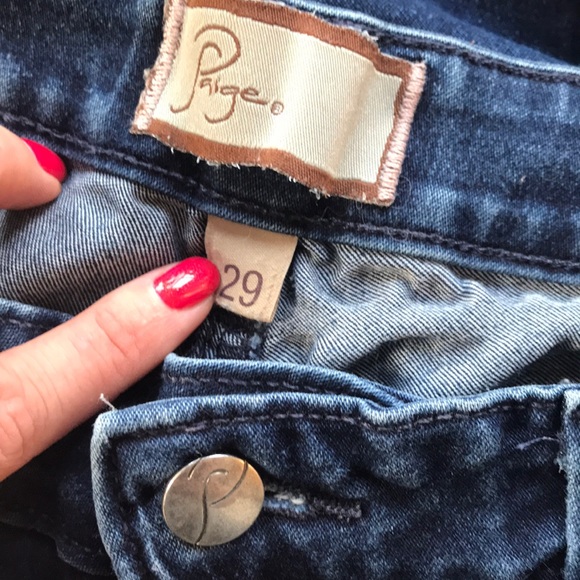 Paige Stretch Jeans - Dark Wash - Picture 4 of 4